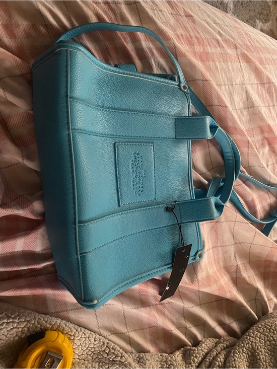 Marc Jacobs Handbags - Marc Jacobs Turquoise Blue Pebbled Leather Tote Small/Medium